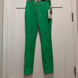 Henry and Belle super skinny stretch jeans -grass green